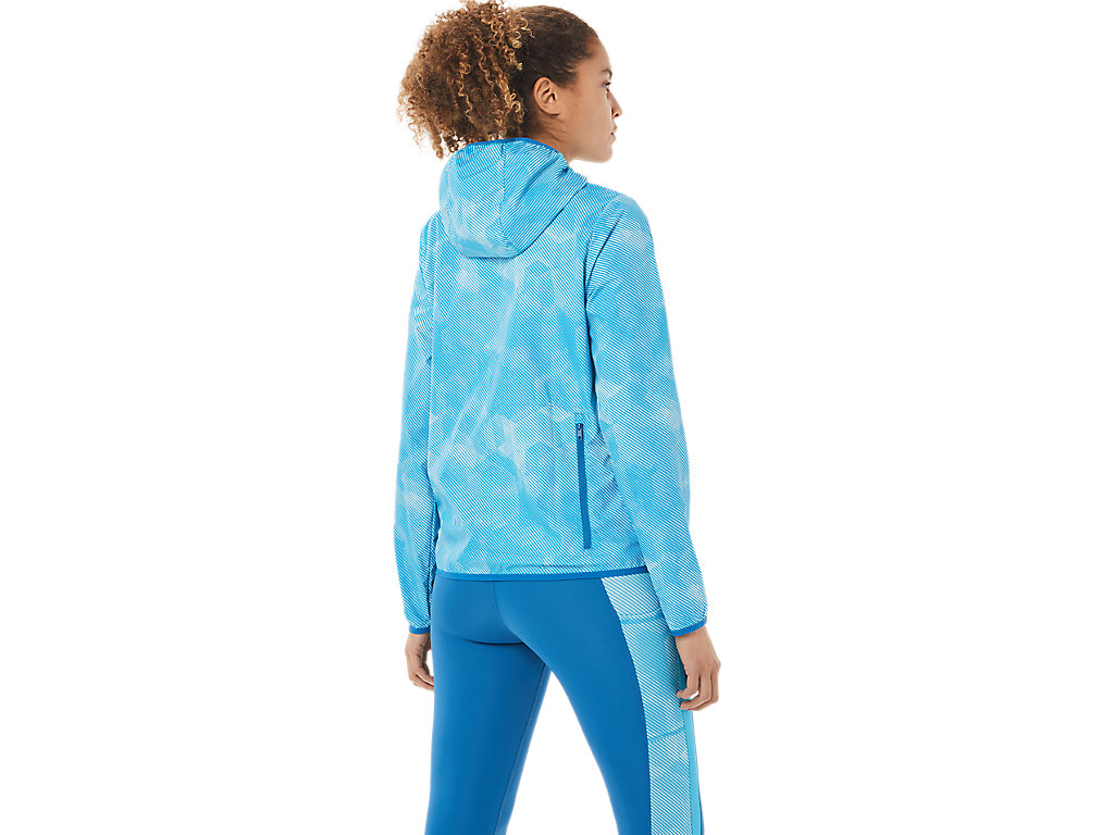 Women's Asics Packable Jackets Light Turquoise / Blue | 0621-LAUTF