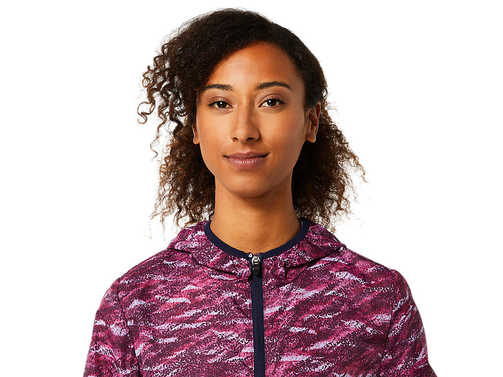 Women's Asics Packable Jackets Navy | 5063-VYUIM