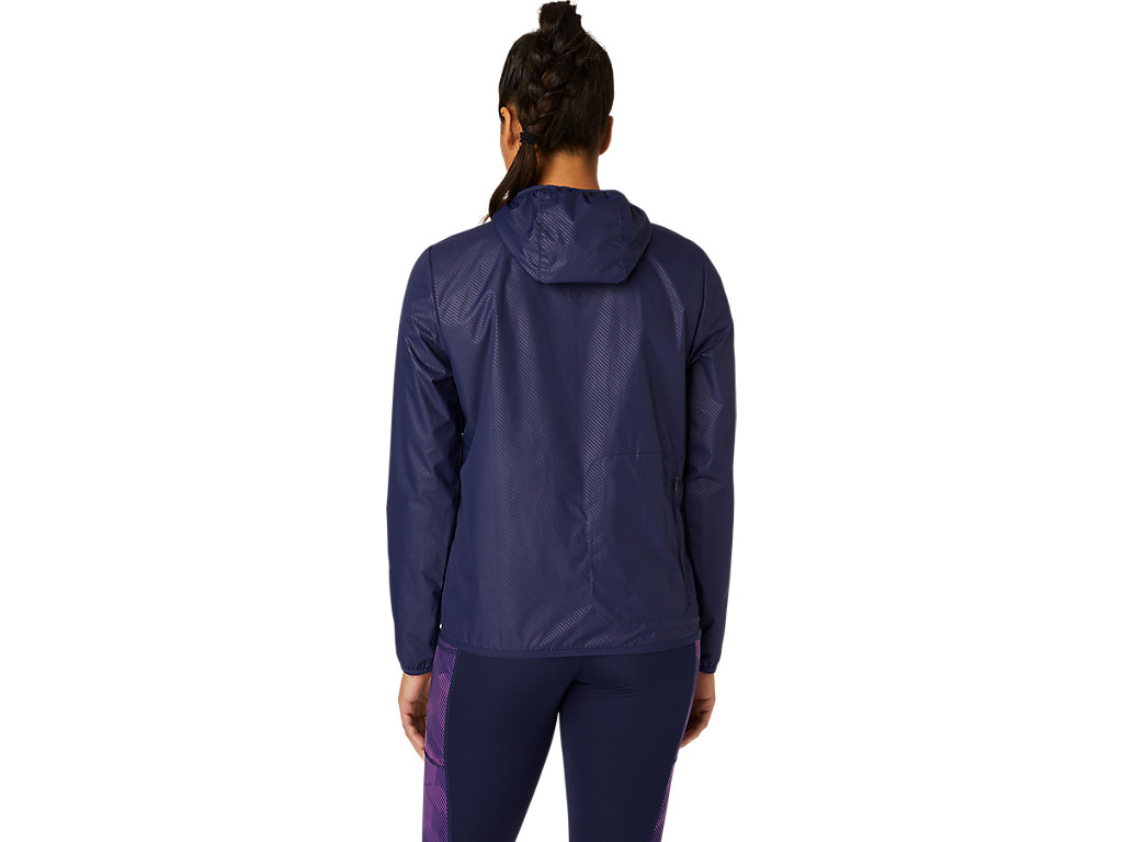 Women's Asics Packable Jackets Navy | 9642-PANKH