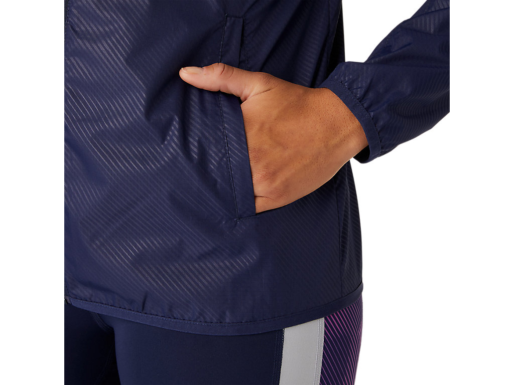 Women's Asics Packable Jackets Navy | 9642-PANKH