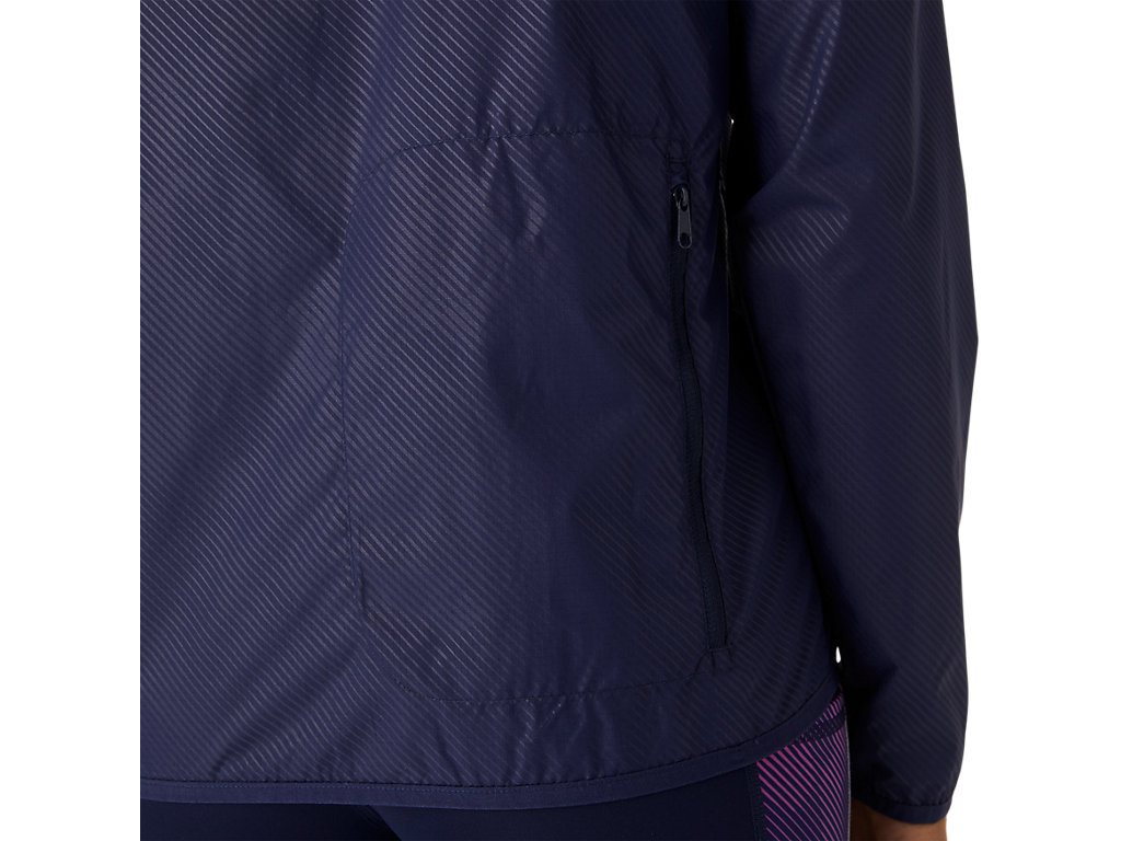 Women's Asics Packable Jackets Navy | 9642-PANKH