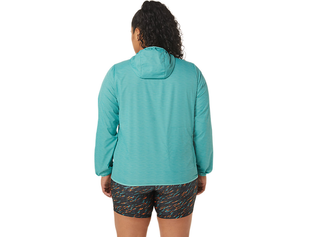 Women's Asics Packable Jackets Olive / Blue | 8941-FUIYG