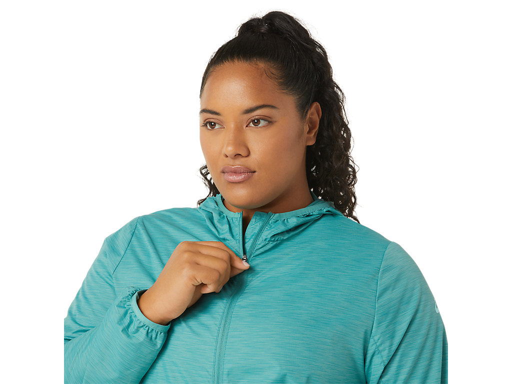 Women's Asics Packable Jackets Olive / Blue | 8941-FUIYG