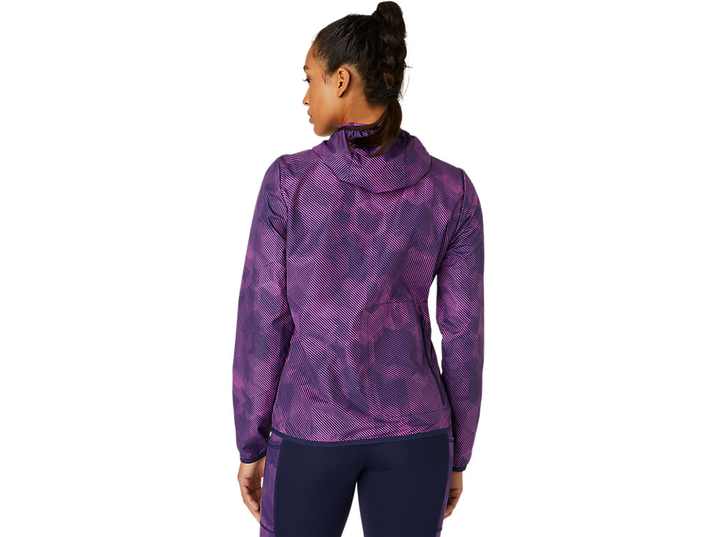 Women's Asics Packable Jackets Purple / Navy | 5802-JLFVZ