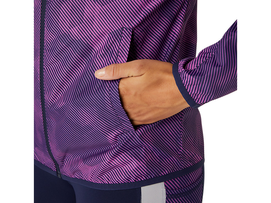 Women's Asics Packable Jackets Purple / Navy | 5802-JLFVZ