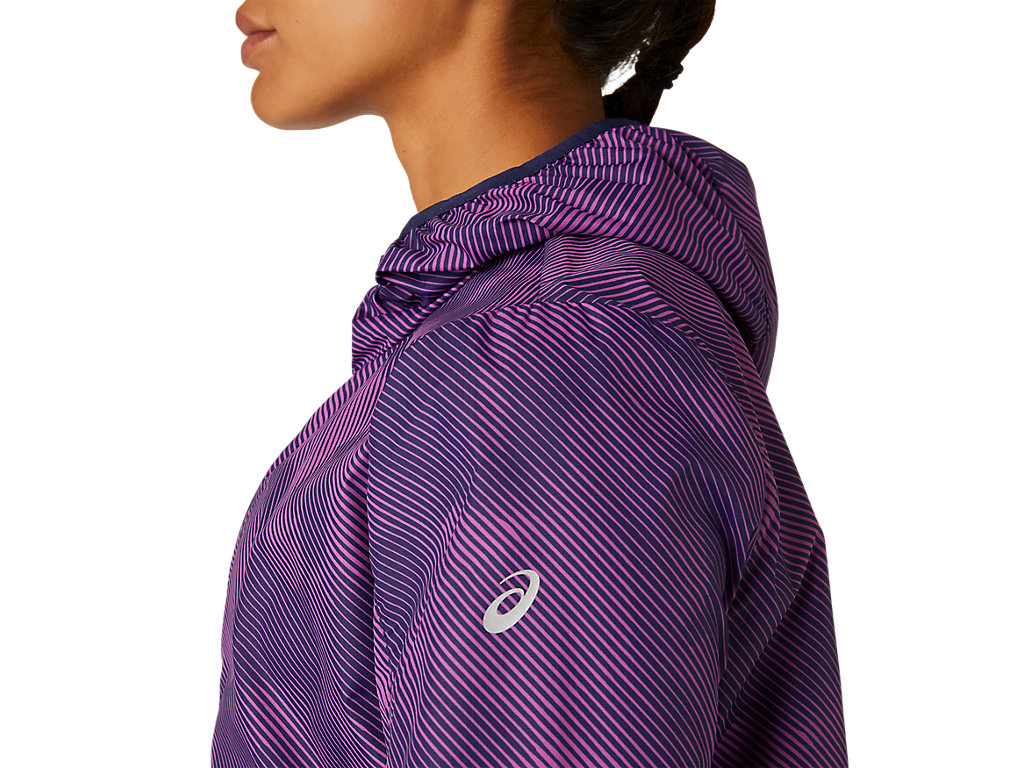 Women's Asics Packable Jackets Purple / Navy | 5802-JLFVZ