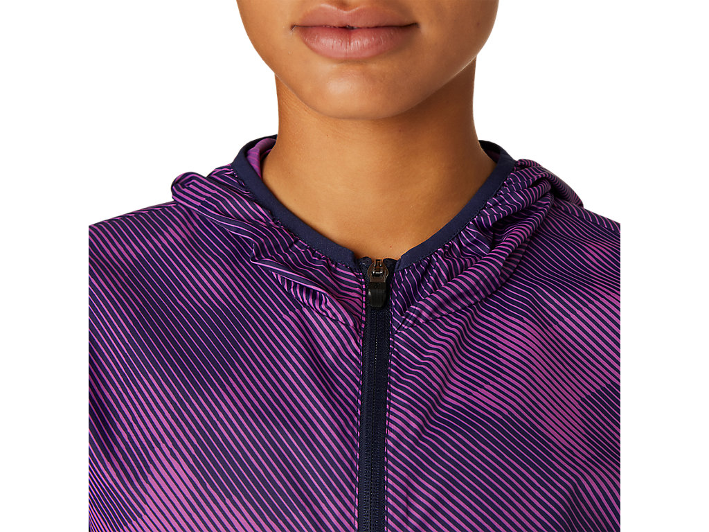 Women's Asics Packable Jackets Purple / Navy | 5802-JLFVZ