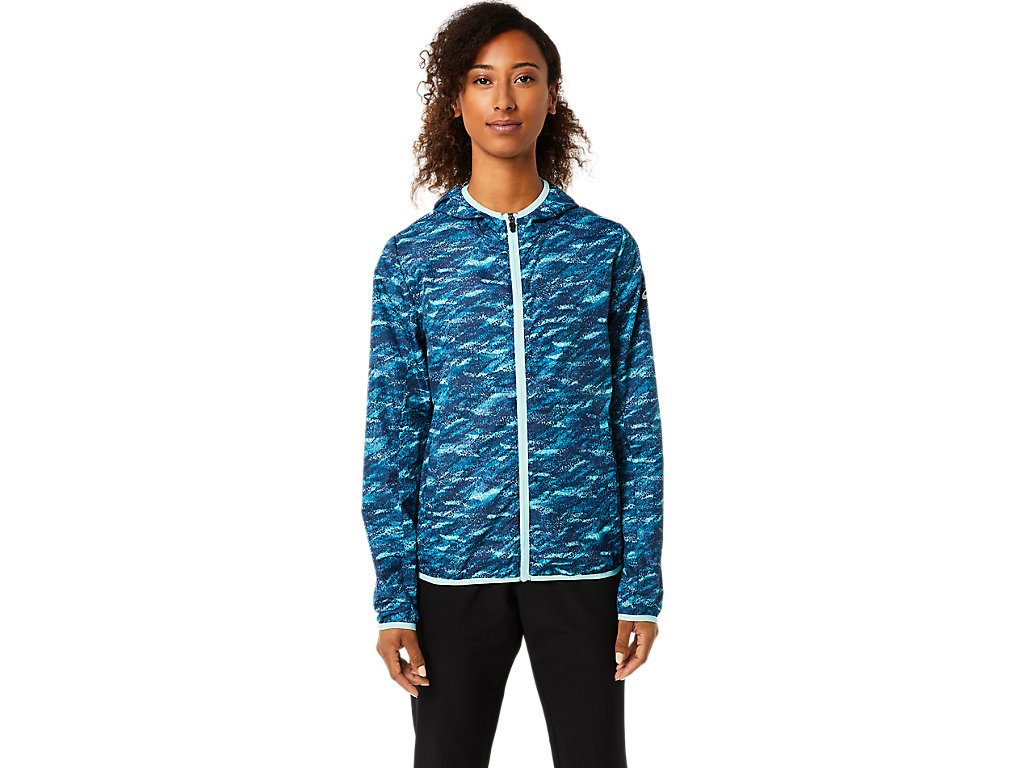 Women\'s Asics Packable Jackets Turquoise | 2315-QKVRE