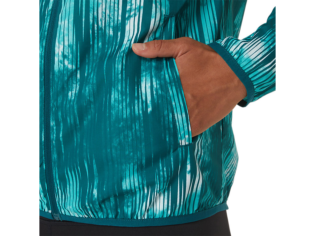 Women's Asics Packable Jackets Turquoise | 3827-QBSLP