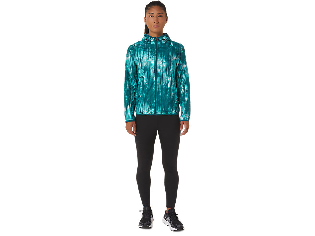 Women's Asics Packable Jackets Turquoise | 3827-QBSLP