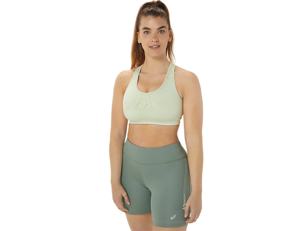 Women\'s Asics Padded Sports Bra Green / Green | 4261-EQWPU