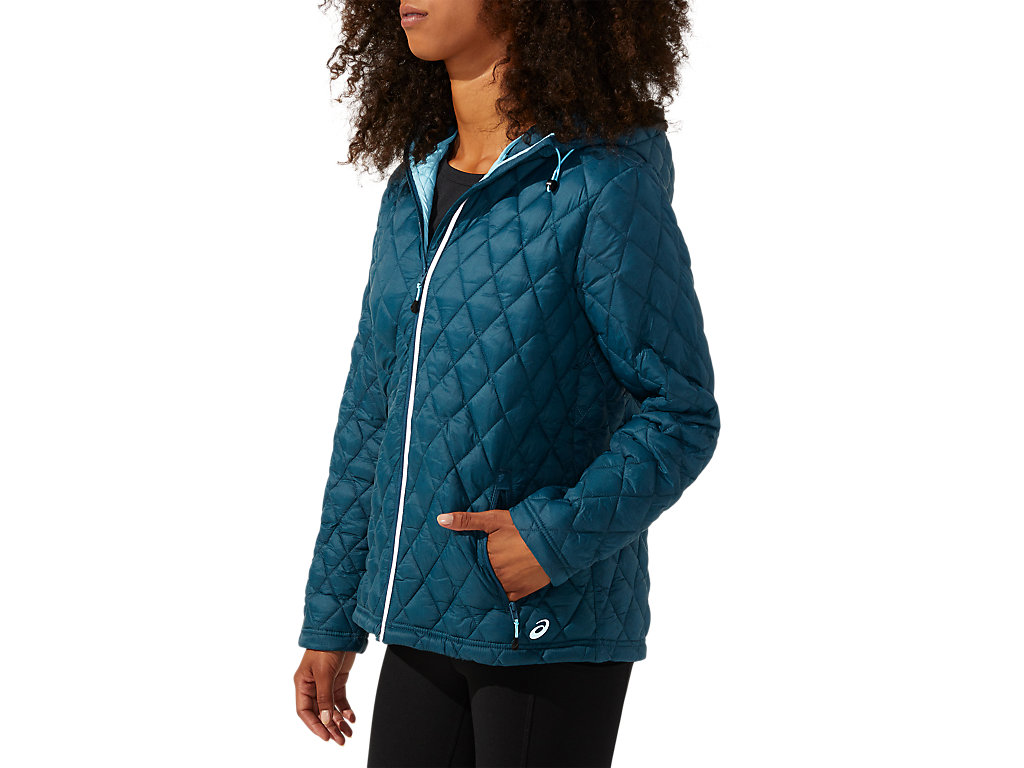 Women's Asics Performance Insulated Jackets Blue | 1780-FIPGX