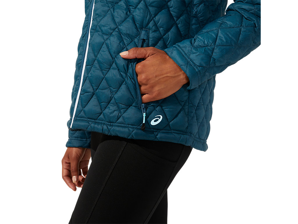 Women's Asics Performance Insulated Jackets Blue | 1780-FIPGX