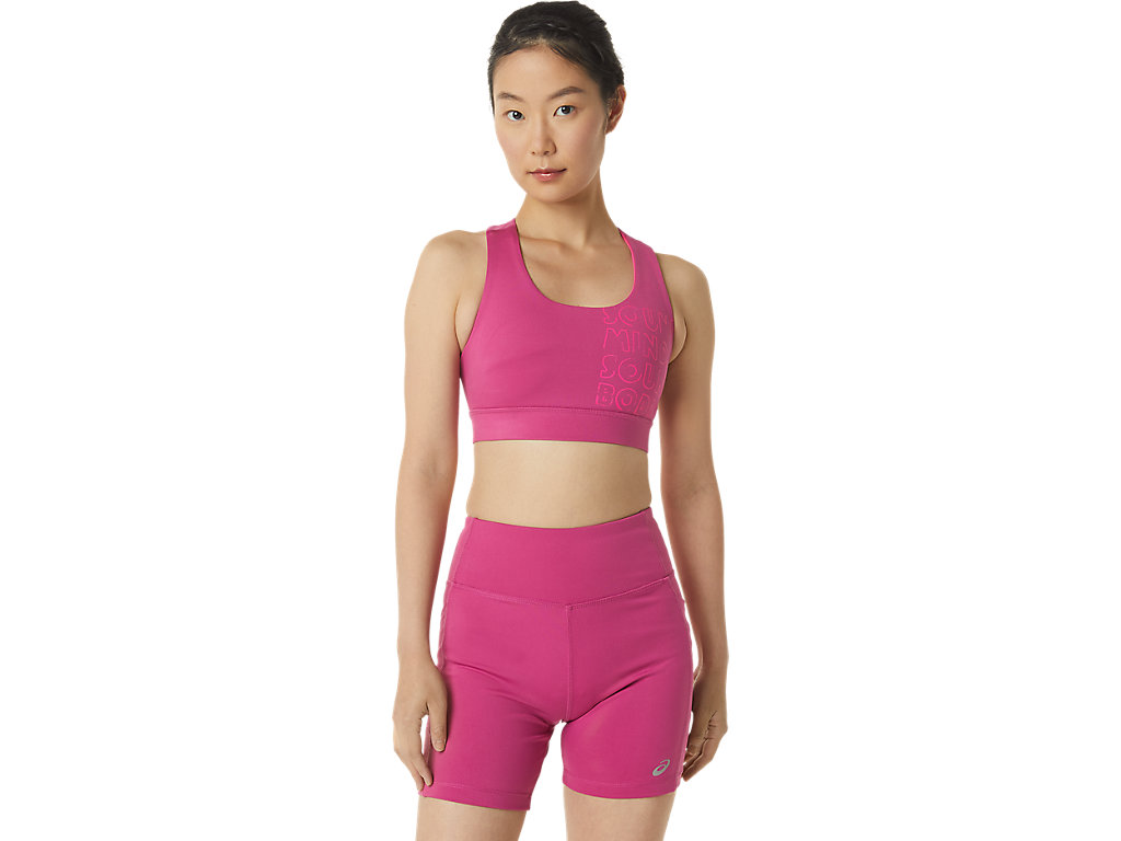 Women\'s Asics Pr Lyte Sports Bra Fuchsia Red / Pink | 2954-AWGMS