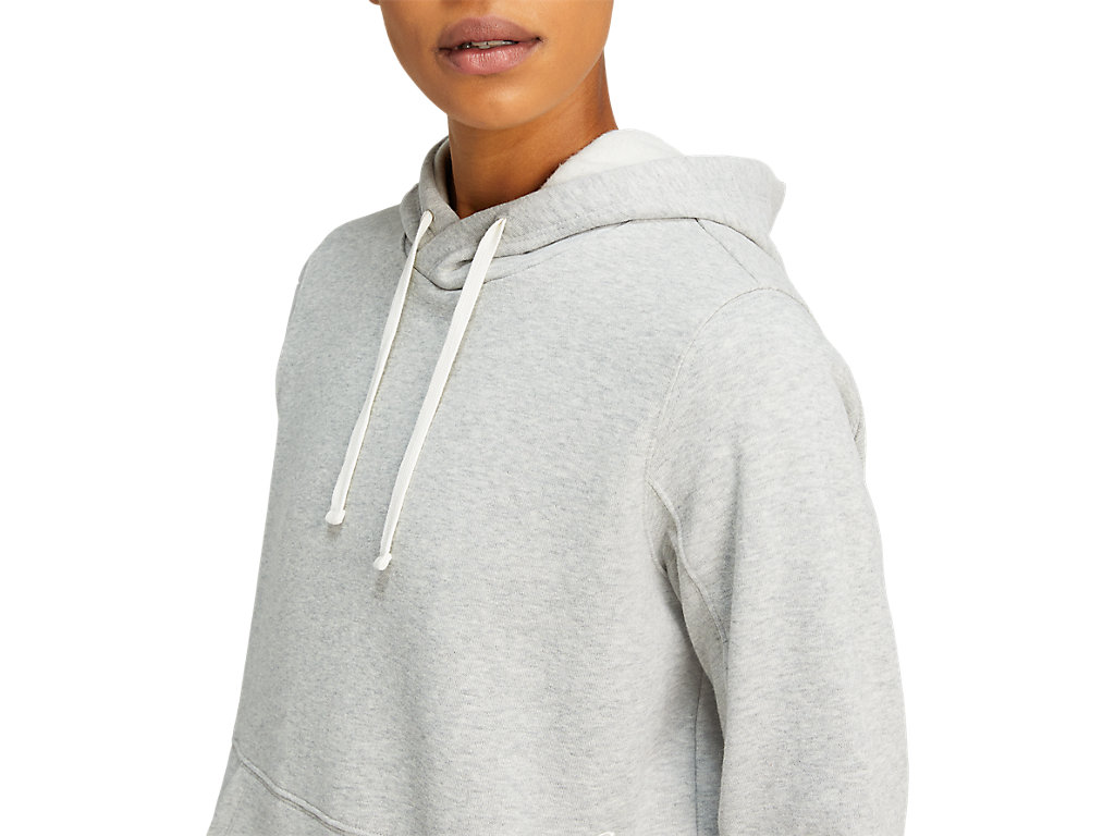 Women's Asics Pullover Hoodie Light Grey | 4831-ABJLM