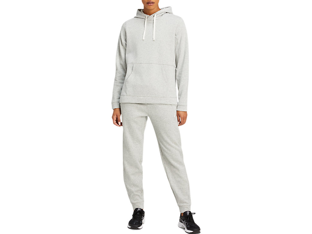 Women's Asics Pullover Hoodie Light Grey | 4831-ABJLM