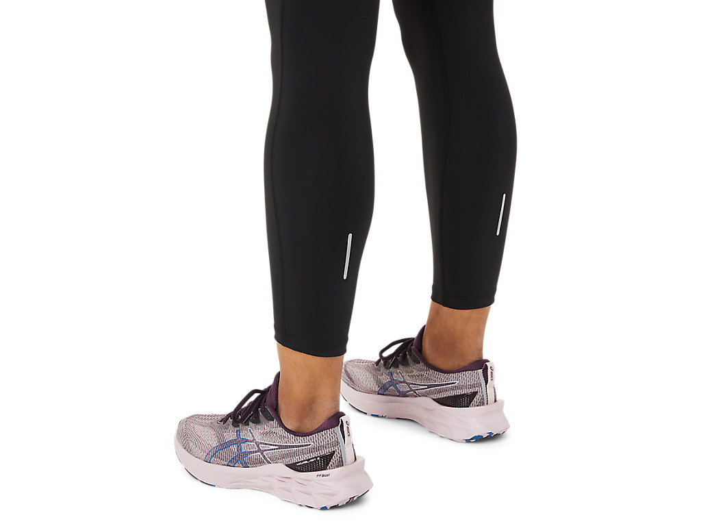 Women's Asics Race High Waist Leggings Black | 8795-ZGFHE