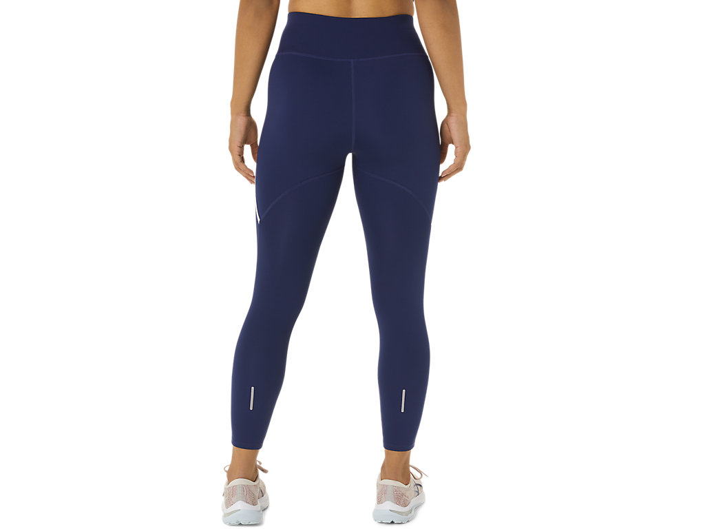 Women's Asics Race High Waist Leggings Indigo Blue | 1798-WBDTA