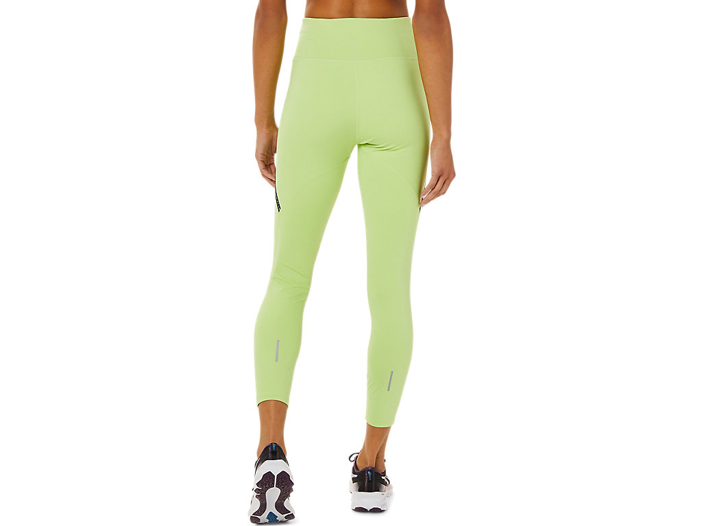 Women's Asics Race High Waist Leggings Light Green | 5179-BEWDI