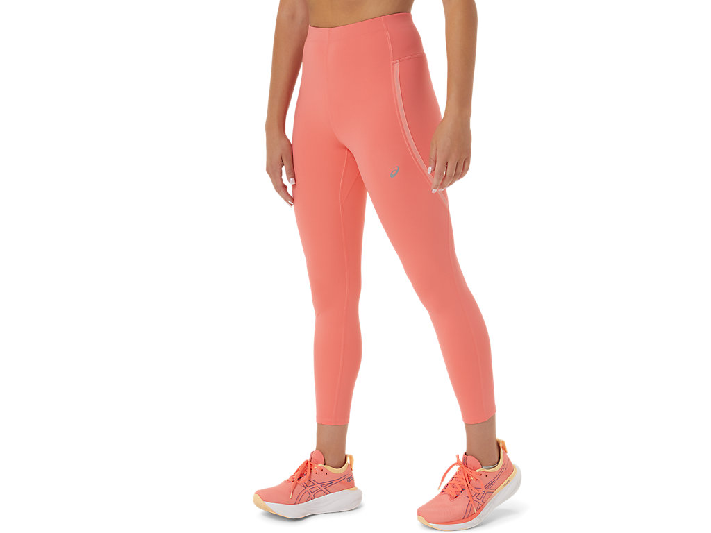 Women's Asics Race High Waist Leggings Pink | 2148-SKDMB