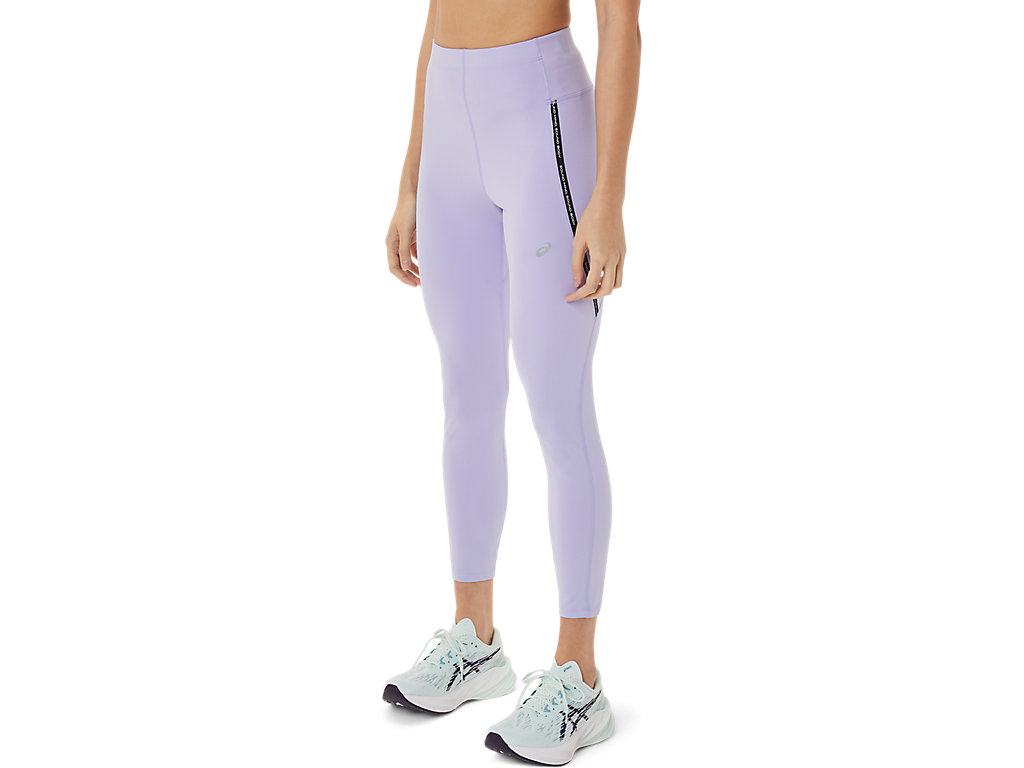 Women's Asics Race High Waist Leggings Purple | 3547-FGNBR