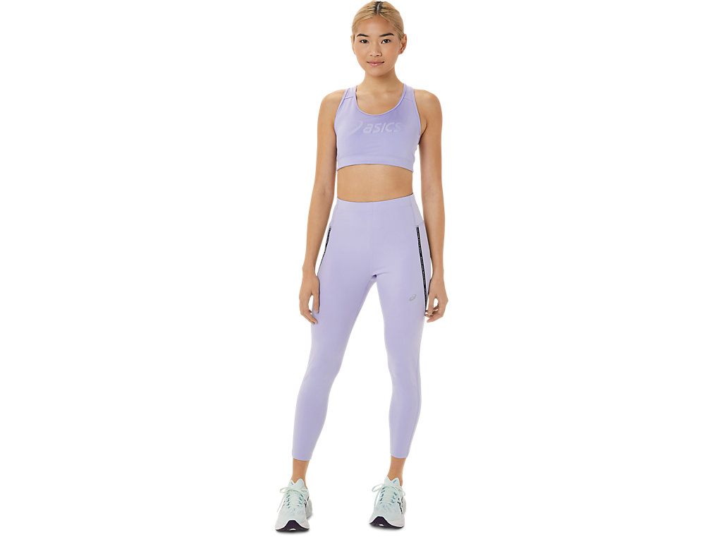 Women's Asics Race High Waist Leggings Purple | 3547-FGNBR