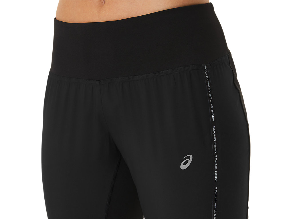 Women's Asics Race Pants Black | 8104-XOTGN