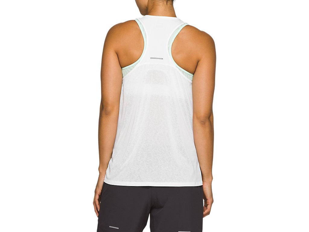 Women's Asics Race Sleeveless T Shirts White | 8290-DWNZL