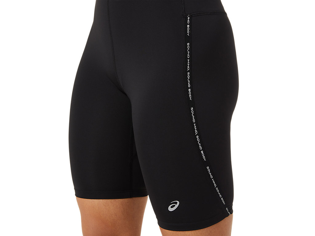 Women's Asics Race Sprinter Leggings Black | 0578-QOYTF