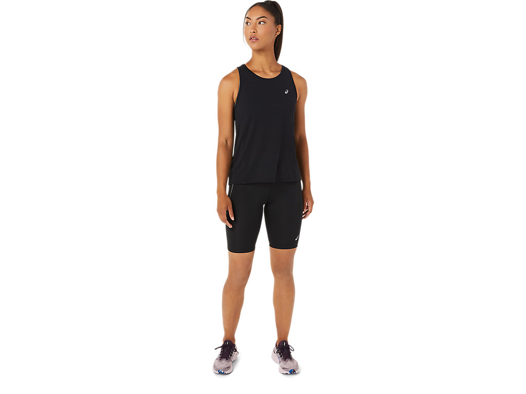 Women's Asics Race Sprinter Leggings Black | 0578-QOYTF