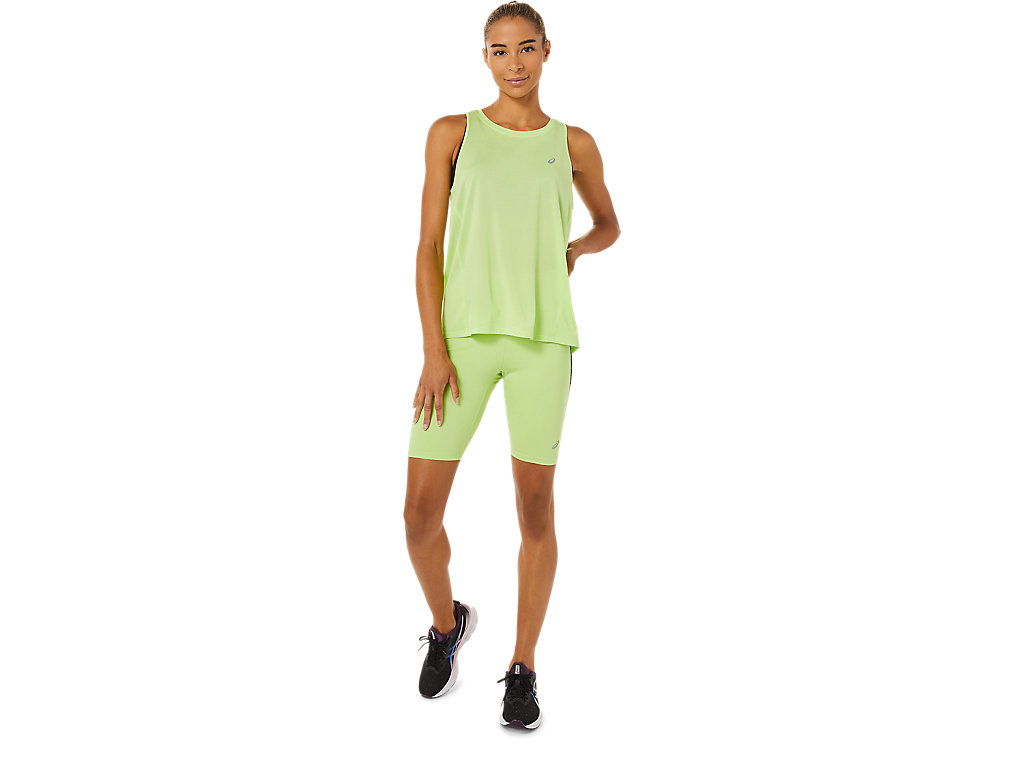 Women's Asics Race Sprinter Leggings Light Green | 9071-NRHLZ