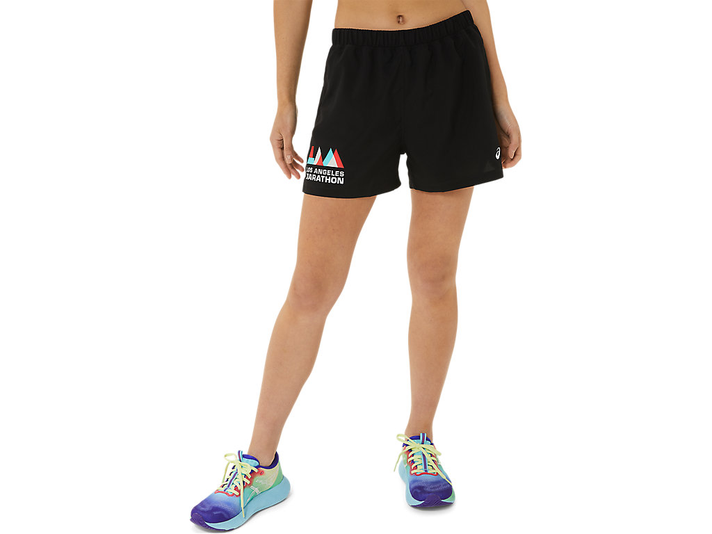 Women\'s Asics Ready-Set 3in Lam Pants Black | 3861-CQZNS