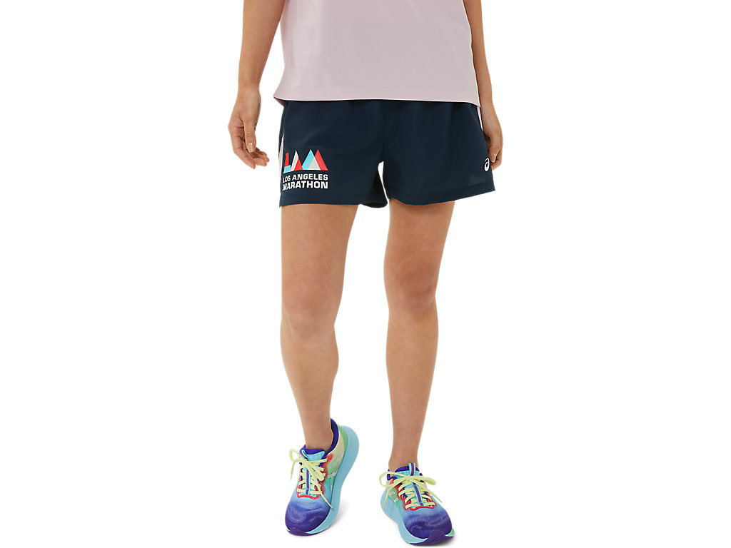 Women\'s Asics Ready-Set 3in Lam Pants Navy | 4165-QKZUJ