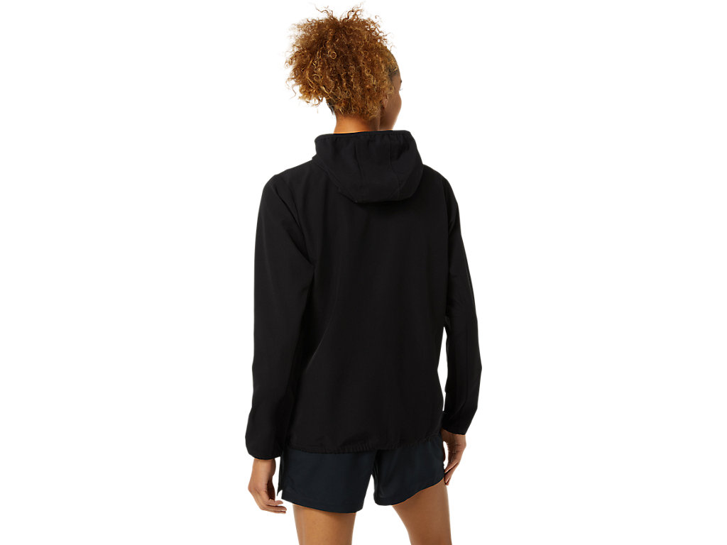 Women's Asics Ready-Set Jackets Black | 3450-UFANI