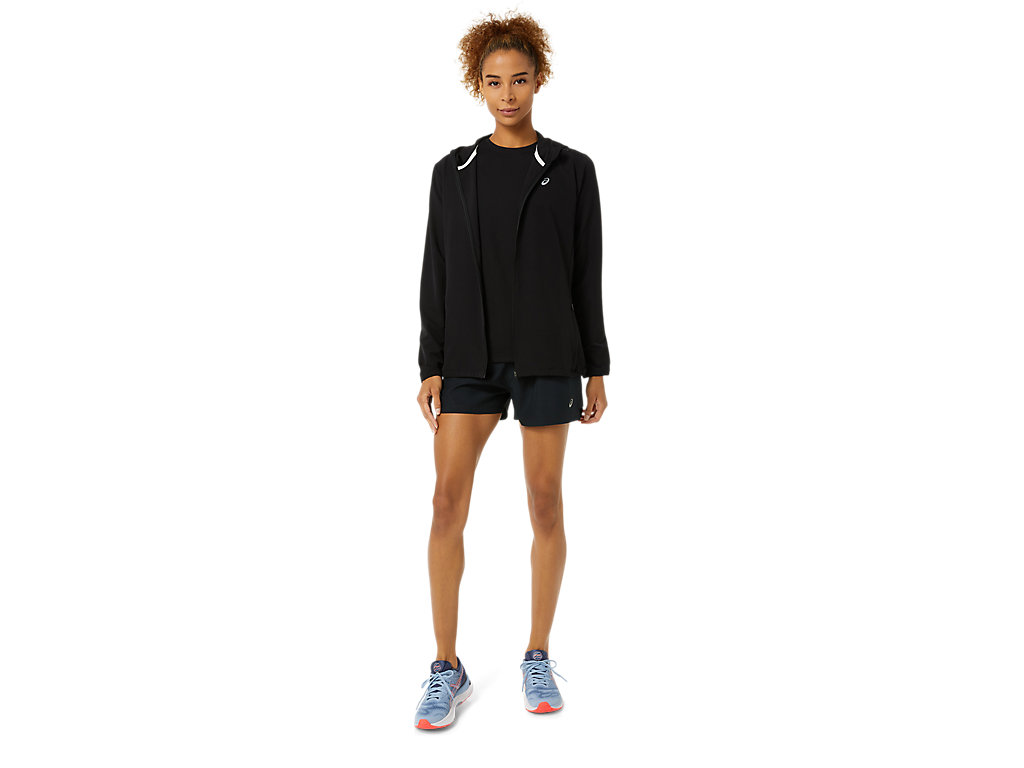 Women's Asics Ready-Set Jackets Black | 3450-UFANI