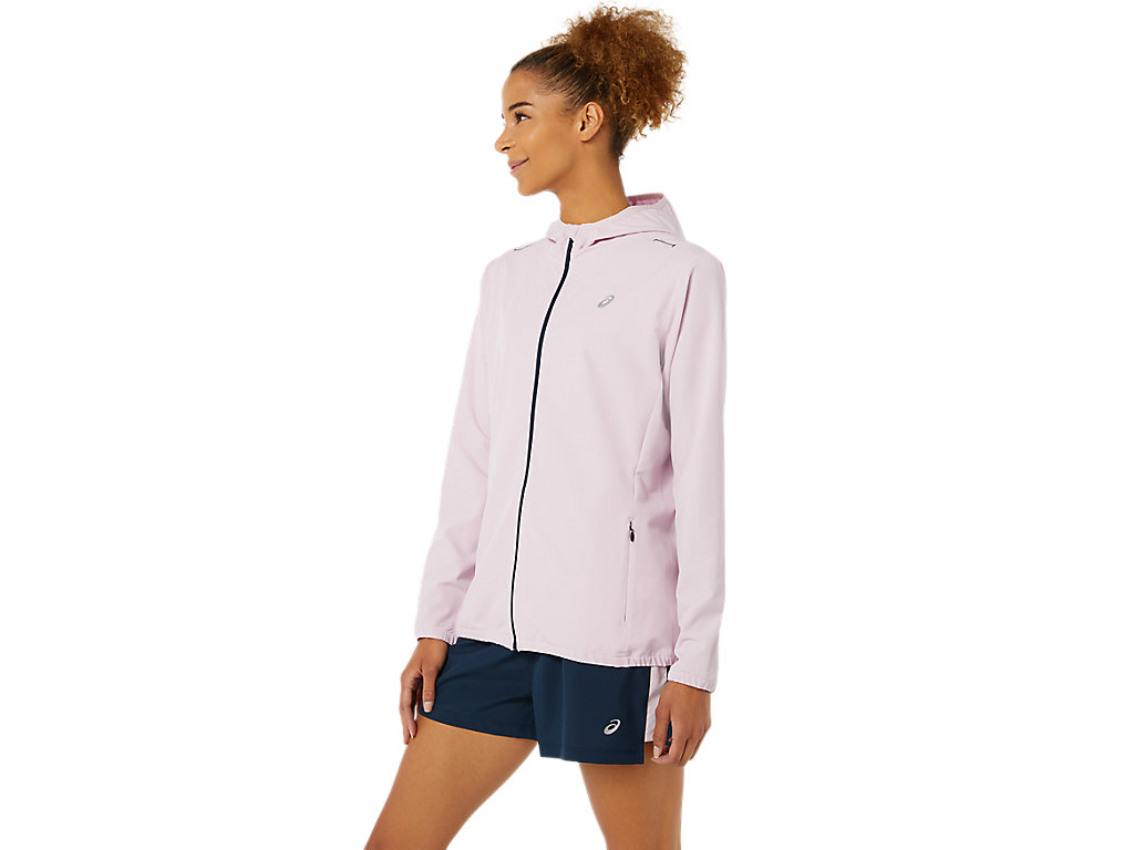 Women's Asics Ready-Set Jackets Rose / Blue | 0456-BAEVG