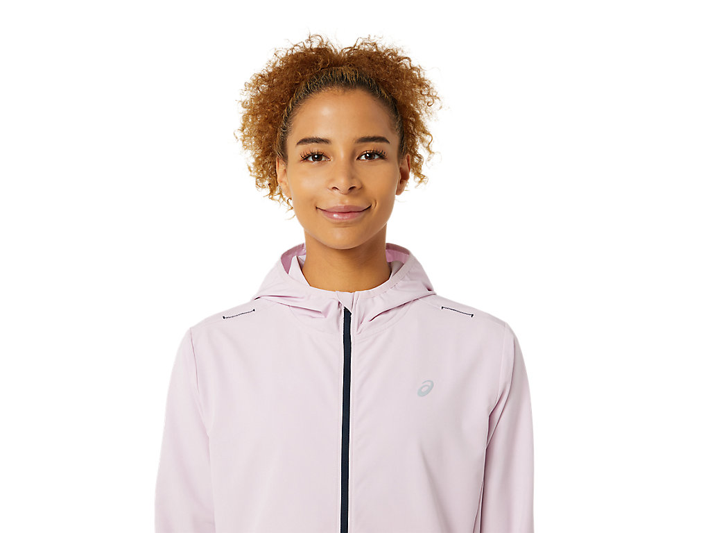 Women's Asics Ready-Set Jackets Rose / Blue | 0456-BAEVG