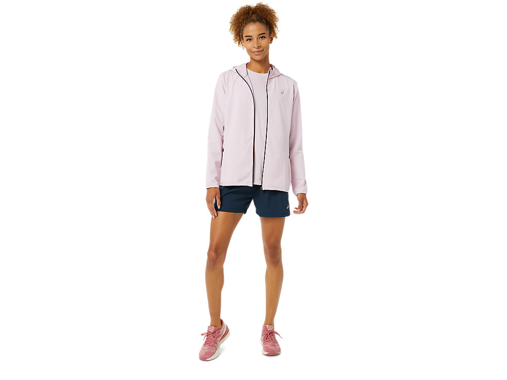 Women's Asics Ready-Set Jackets Rose / Blue | 0456-BAEVG