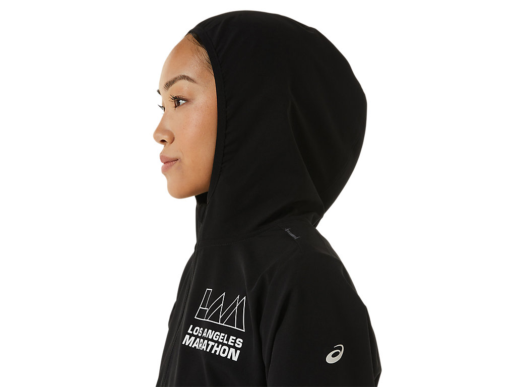 Women's Asics Ready-Set Lam Jackets Black | 6352-DONRS