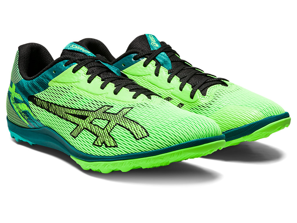 Women's Asics Resurgence Xc Indoor Shoes Green / Black | 7143-EMIDX