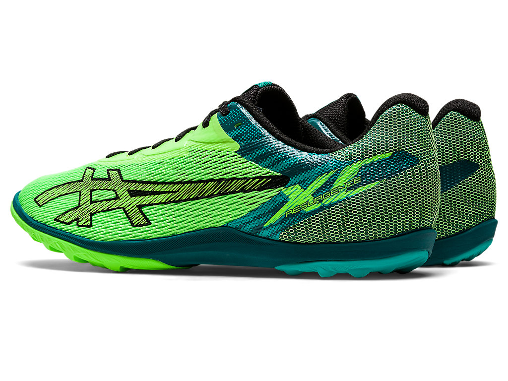 Women's Asics Resurgence Xc Indoor Shoes Green / Black | 7143-EMIDX