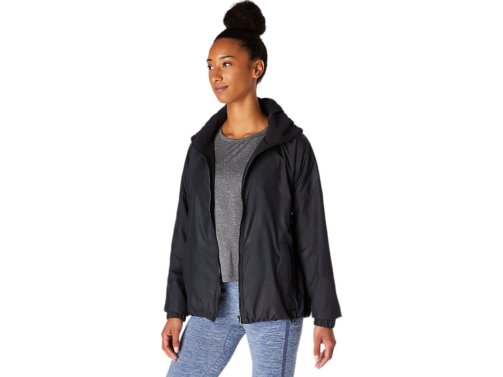 Women's Asics Reversible Jackets Black | 2937-TMPCH