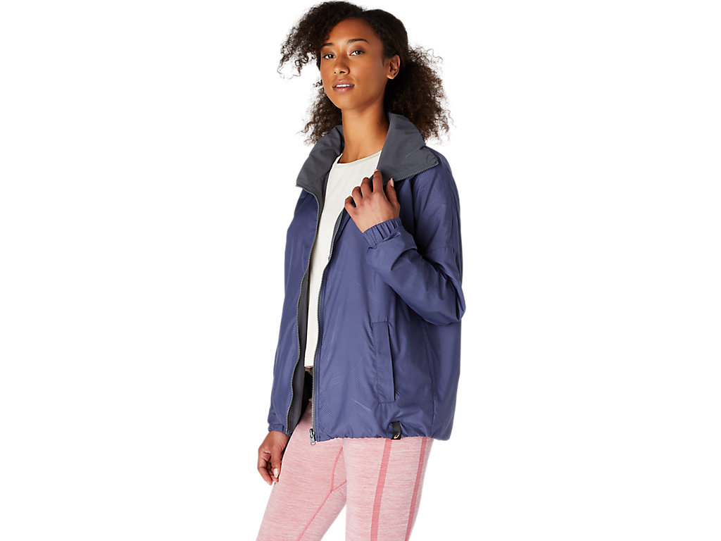 Women's Asics Reversible Jackets Blue / Grey | 3159-SECNK