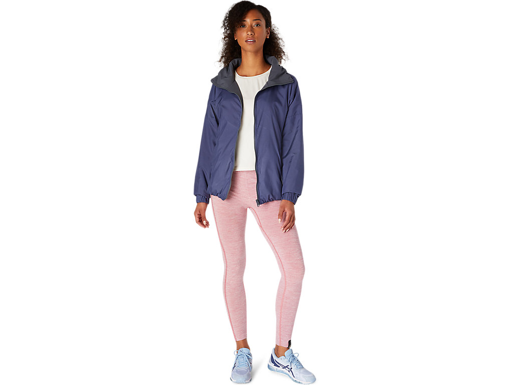 Women's Asics Reversible Jackets Blue / Grey | 3159-SECNK