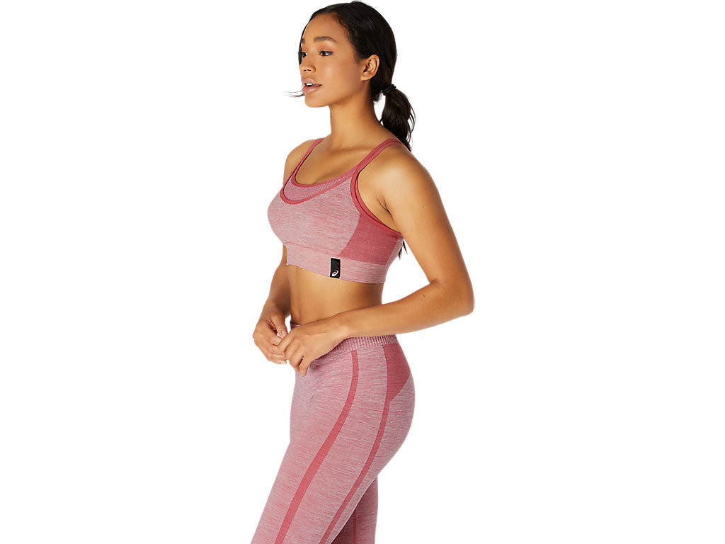 Women's Asics Reversible Seamless Sports Bra Rose | 0179-TPZGW