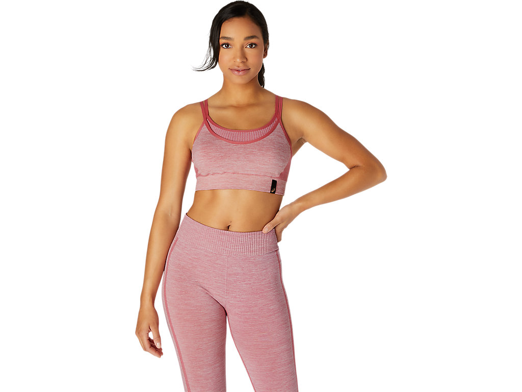 Women\'s Asics Reversible Seamless Sports Bra Rose | 0179-TPZGW