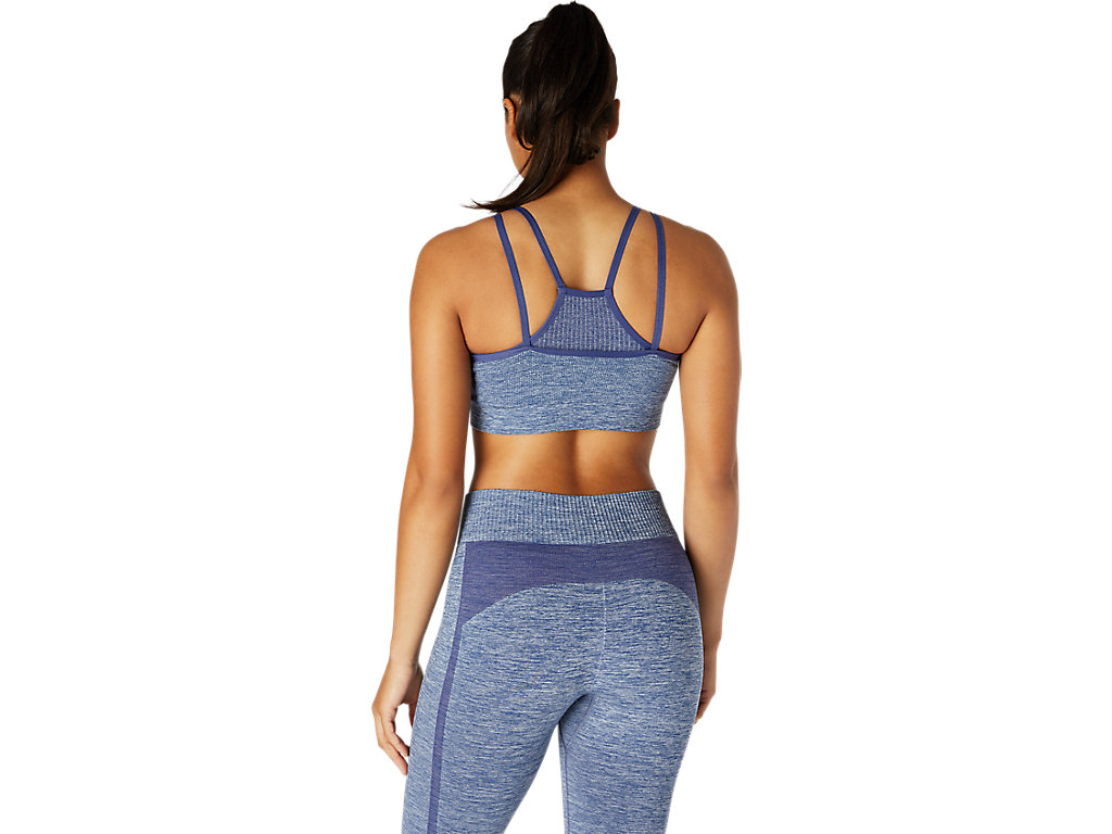 Women's Asics Reversible Seamless Sports Bra Blue | 4128-REHPI