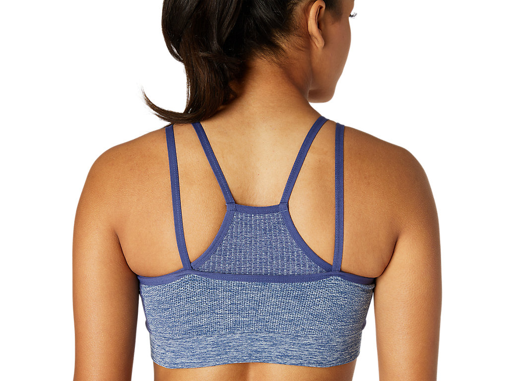 Women's Asics Reversible Seamless Sports Bra Blue | 4128-REHPI