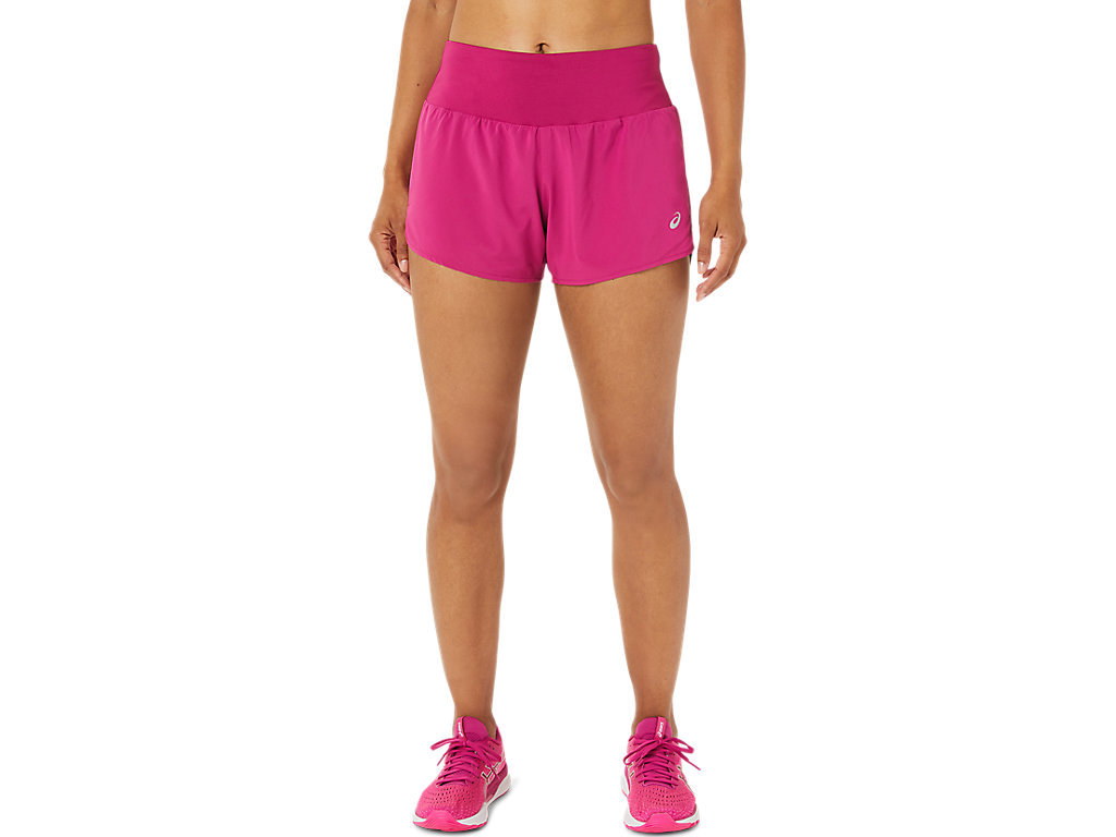 Women\'s Asics Road 3.5in Pants Fuchsia Red | 2054-VPCUL