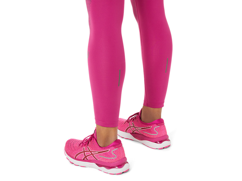 Women's Asics Road Balance Leggings Fuchsia Red | 3864-NTAIW